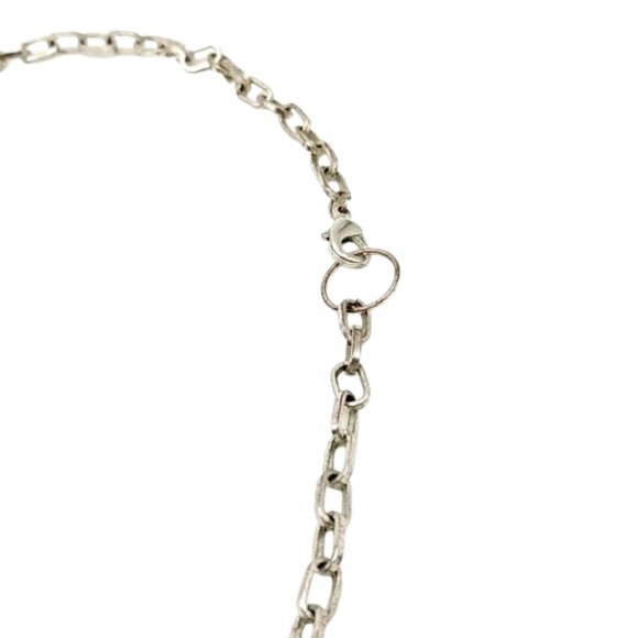 Silver-Tone Double-Strand Beaded Long Chain Necklace 38" - Boho Statement - Picture 6 of 16